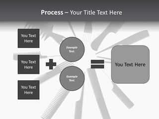 Cosmetics Handle Comb PowerPoint Template