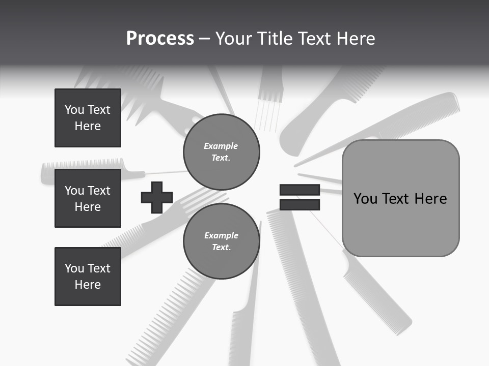 Cosmetics Handle Comb PowerPoint Template