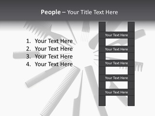 Cosmetics Handle Comb PowerPoint Template