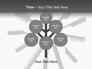 Cosmetics Handle Comb PowerPoint Template
