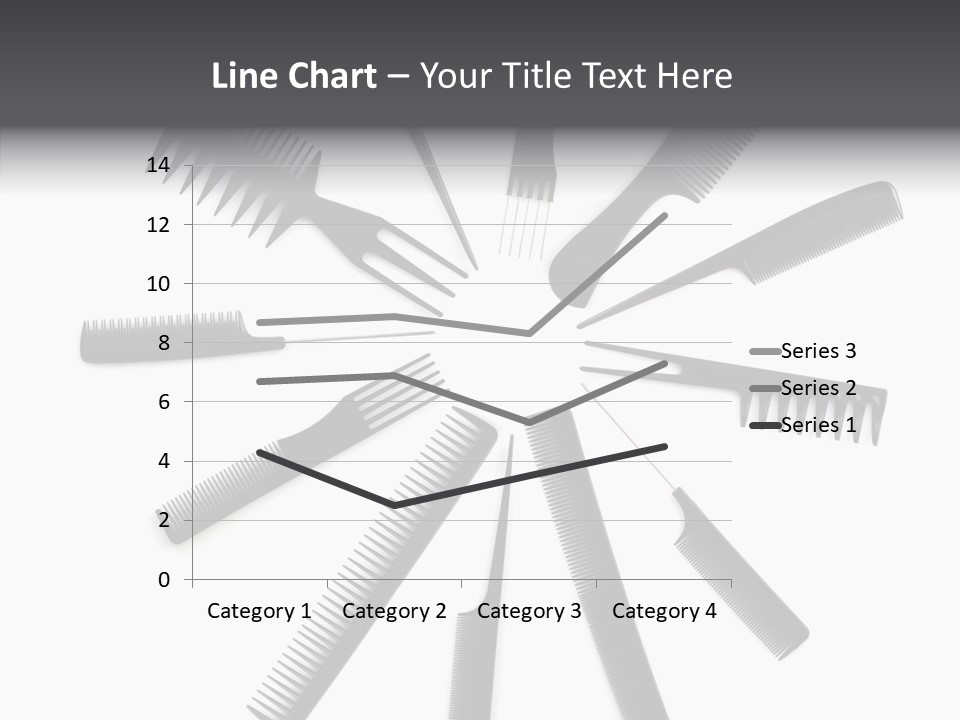 Cosmetics Handle Comb PowerPoint Template