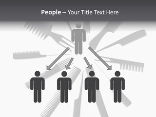 Cosmetics Handle Comb PowerPoint Template