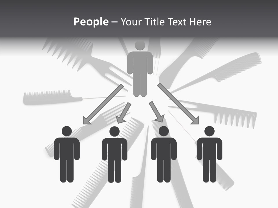 Cosmetics Handle Comb PowerPoint Template