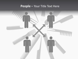Cosmetics Handle Comb PowerPoint Template