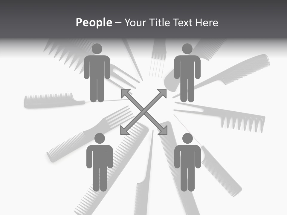 Cosmetics Handle Comb PowerPoint Template