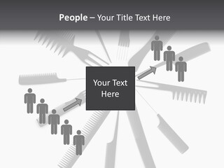 Cosmetics Handle Comb PowerPoint Template