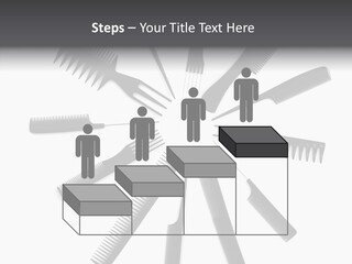 Cosmetics Handle Comb PowerPoint Template