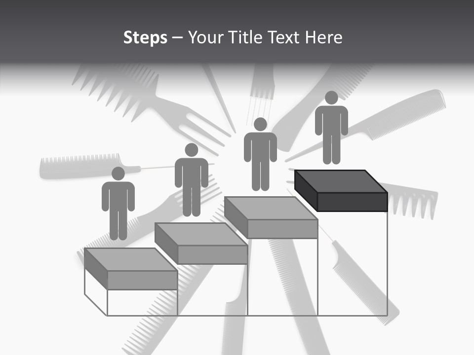 Cosmetics Handle Comb PowerPoint Template