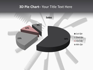 Cosmetics Handle Comb PowerPoint Template