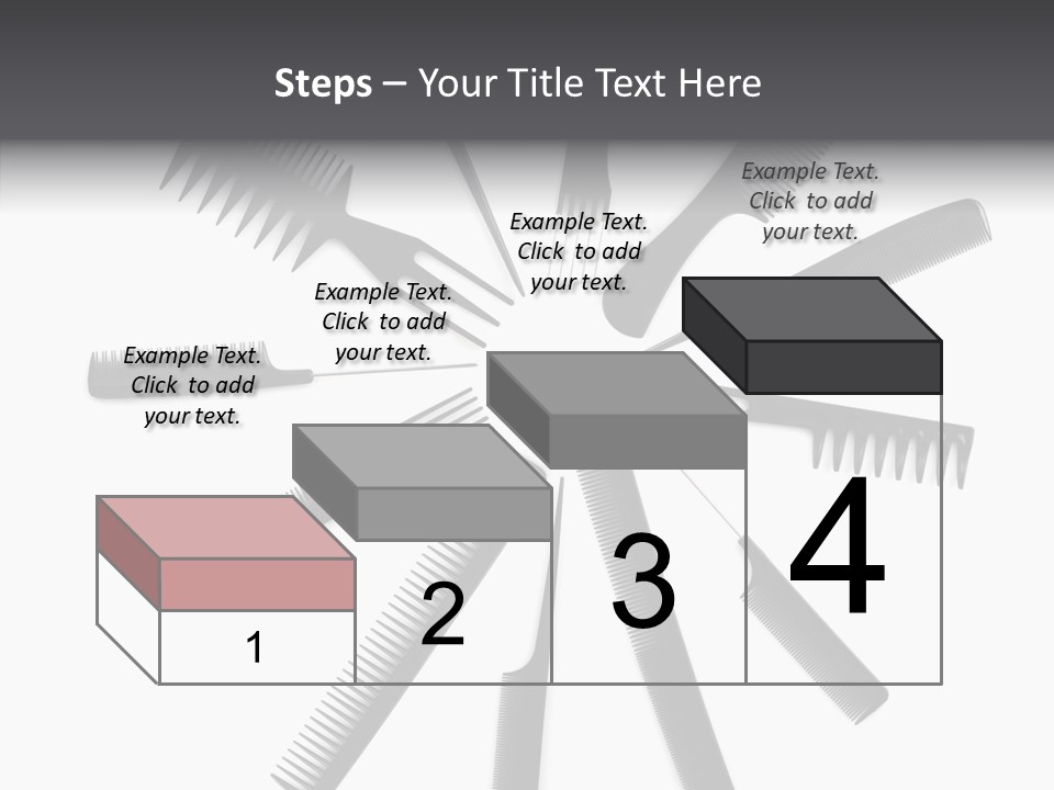 Cosmetics Handle Comb PowerPoint Template