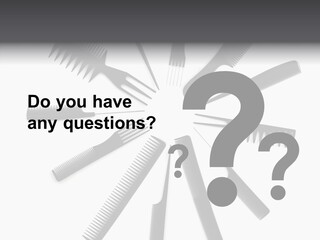 Cosmetics Handle Comb PowerPoint Template