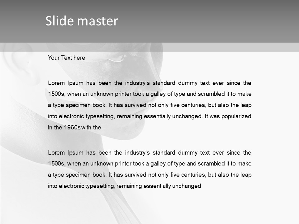 Super Hero Graphic Villin PowerPoint Template