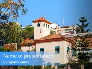 Blue Dwelling Travel PowerPoint Template