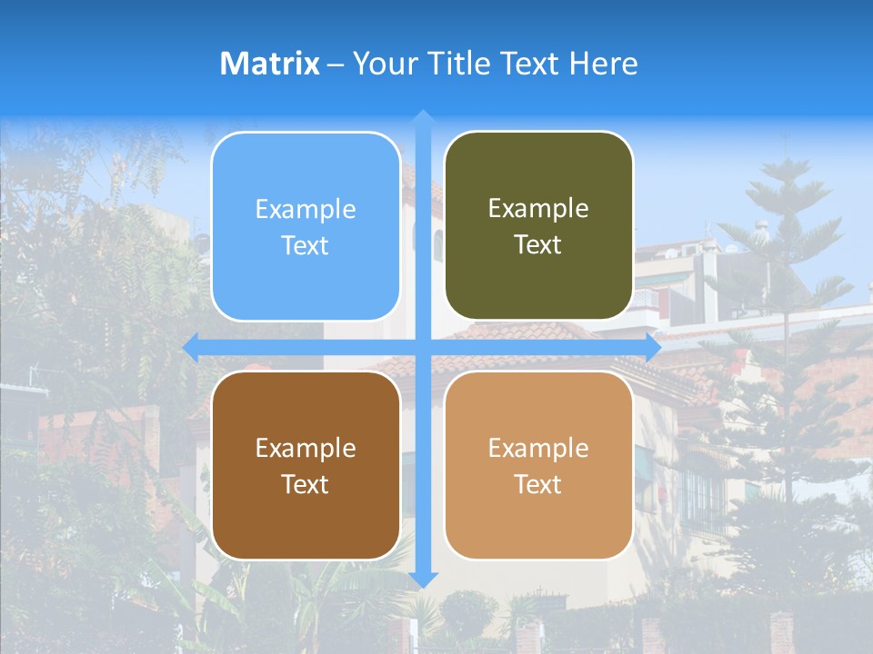 Blue Dwelling Travel PowerPoint Template