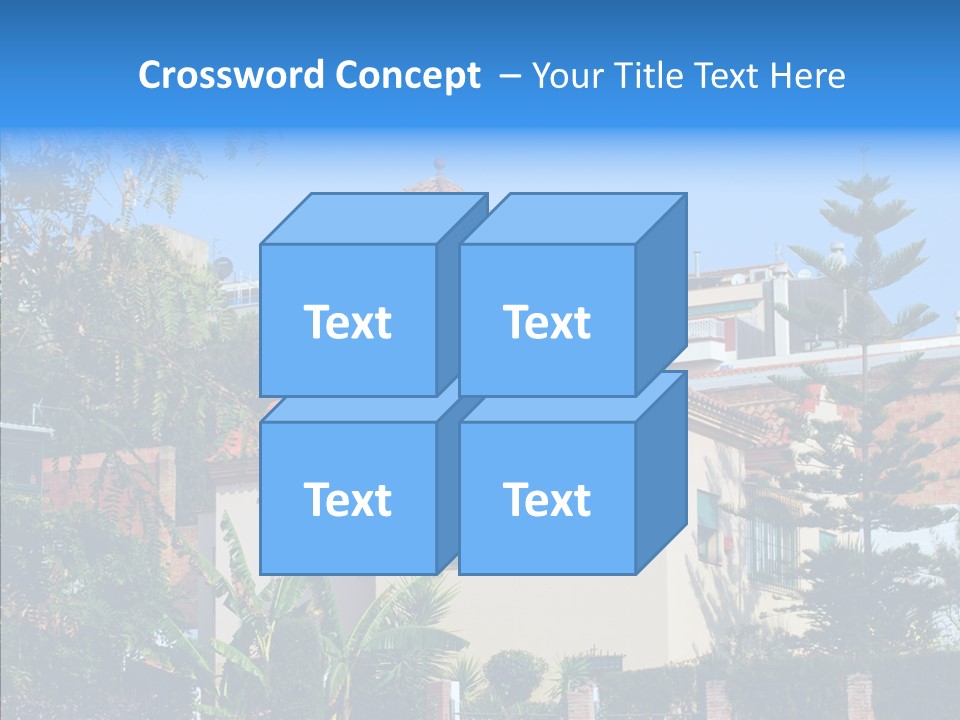 Blue Dwelling Travel PowerPoint Template