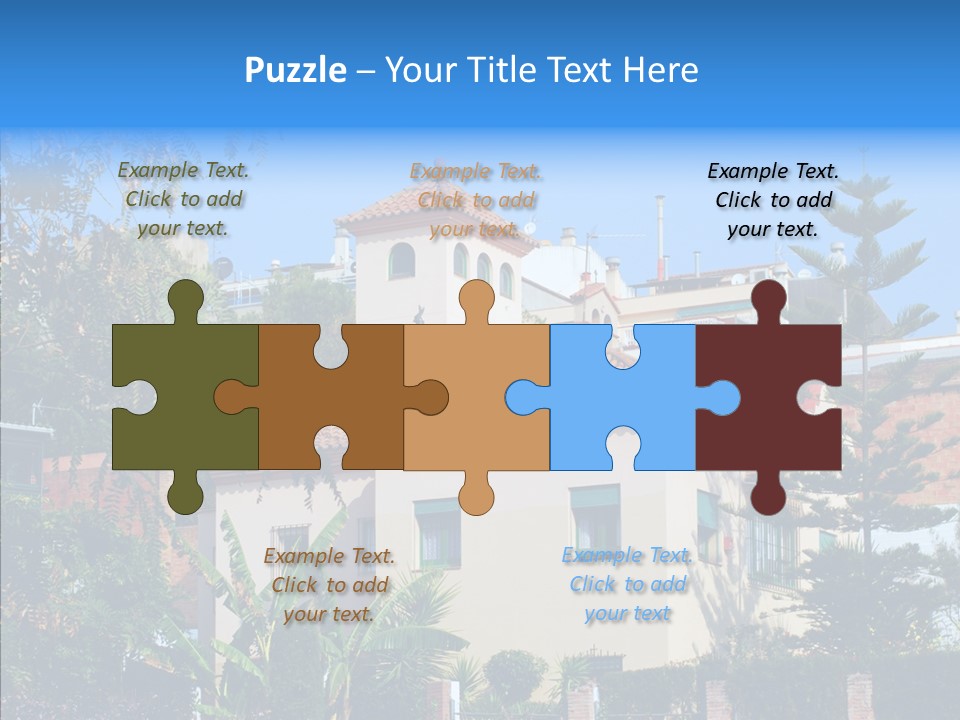 Blue Dwelling Travel PowerPoint Template