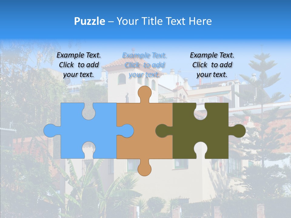 Blue Dwelling Travel PowerPoint Template