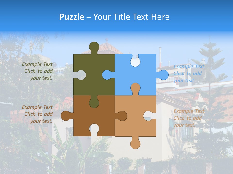 Blue Dwelling Travel PowerPoint Template