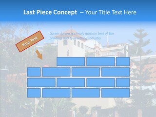 Blue Dwelling Travel PowerPoint Template