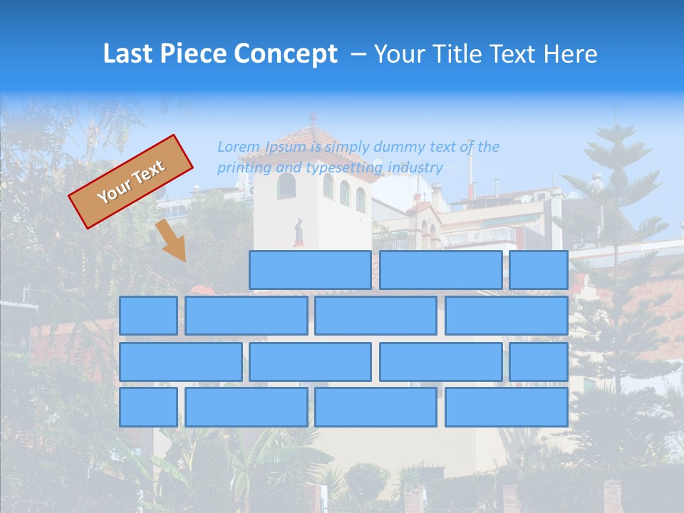 Blue Dwelling Travel PowerPoint Template