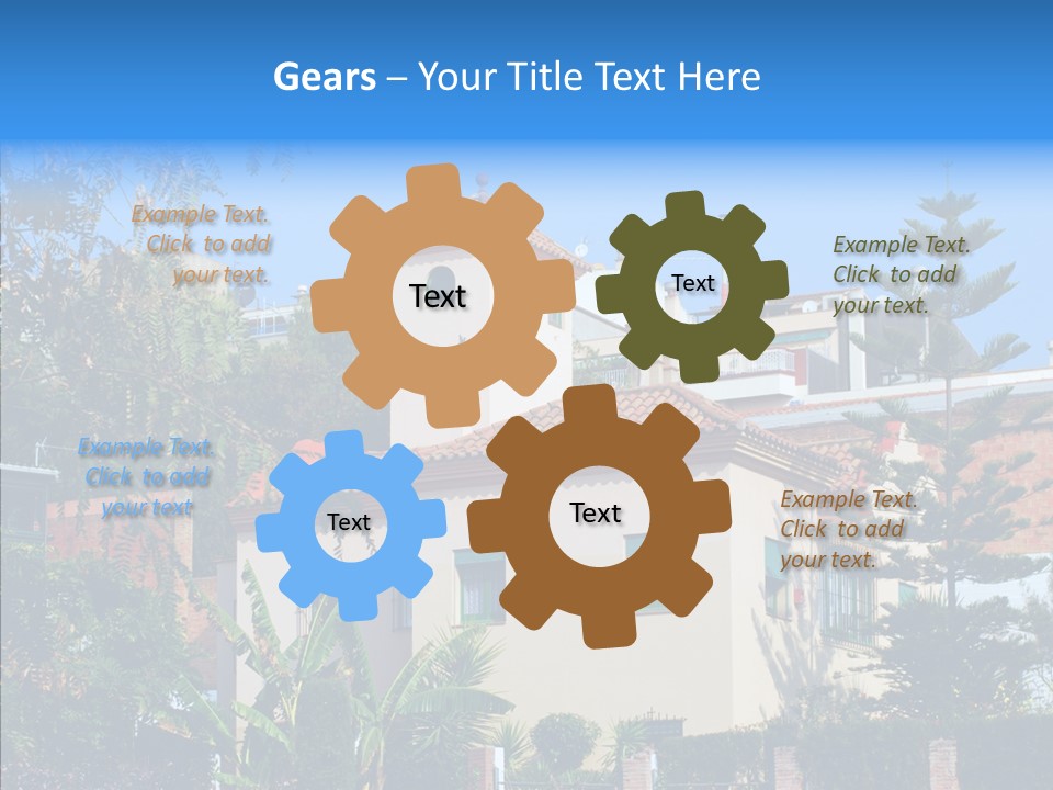 Blue Dwelling Travel PowerPoint Template