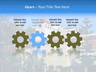 Blue Dwelling Travel PowerPoint Template