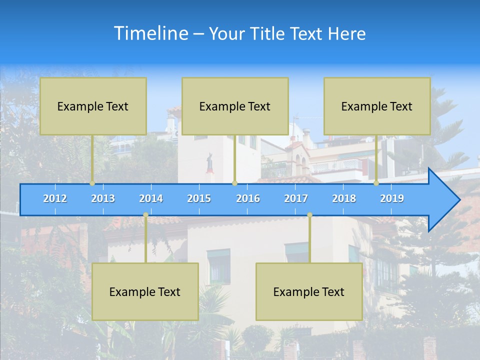 Blue Dwelling Travel PowerPoint Template