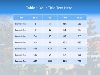 Blue Dwelling Travel PowerPoint Template