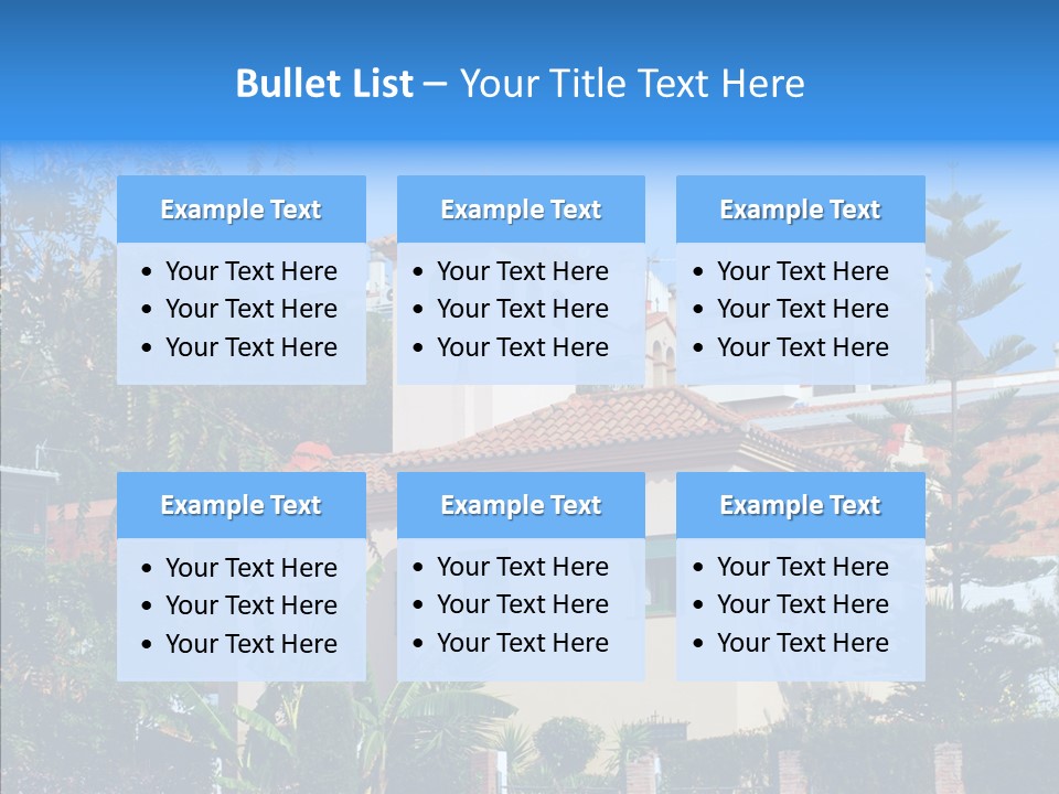Blue Dwelling Travel PowerPoint Template