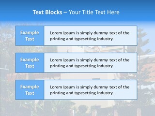 Blue Dwelling Travel PowerPoint Template