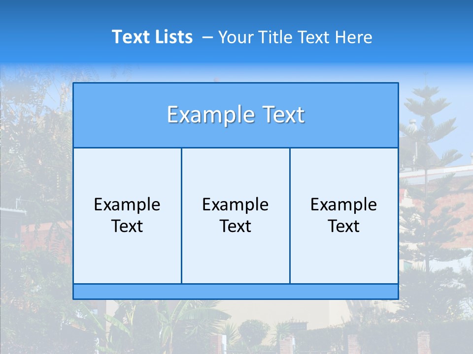 Blue Dwelling Travel PowerPoint Template