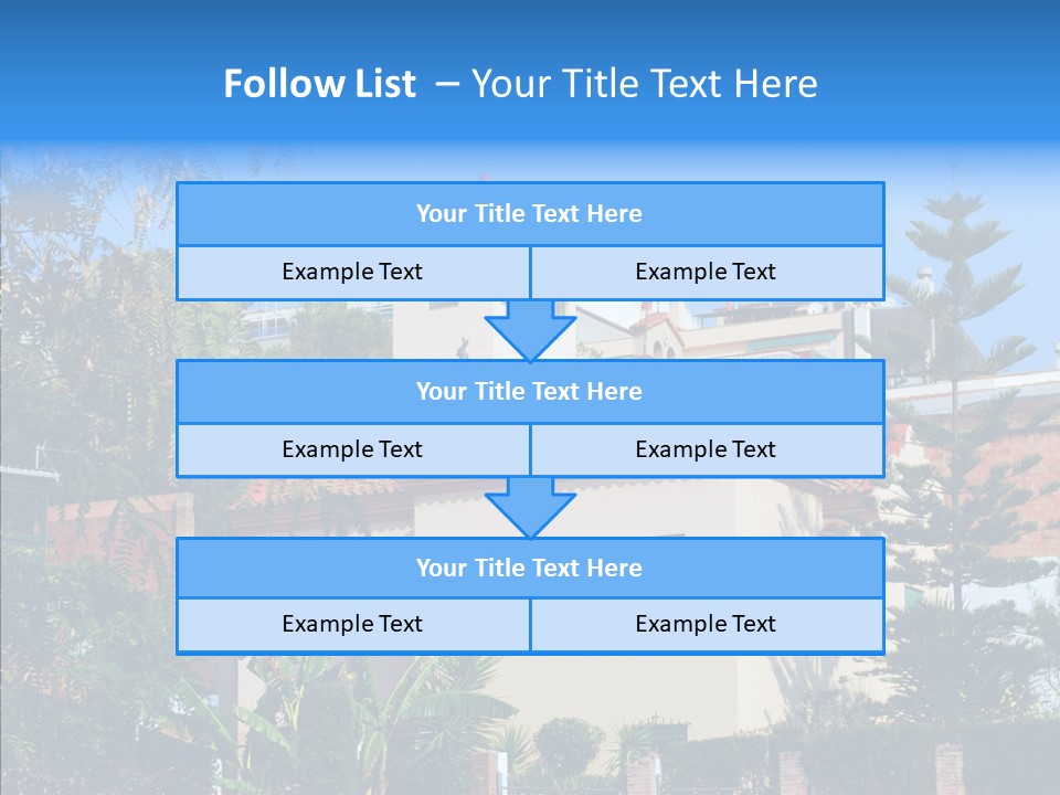 Blue Dwelling Travel PowerPoint Template