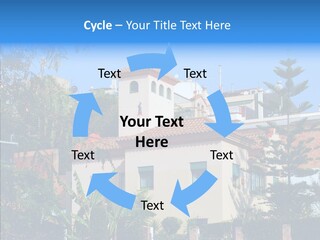 Blue Dwelling Travel PowerPoint Template
