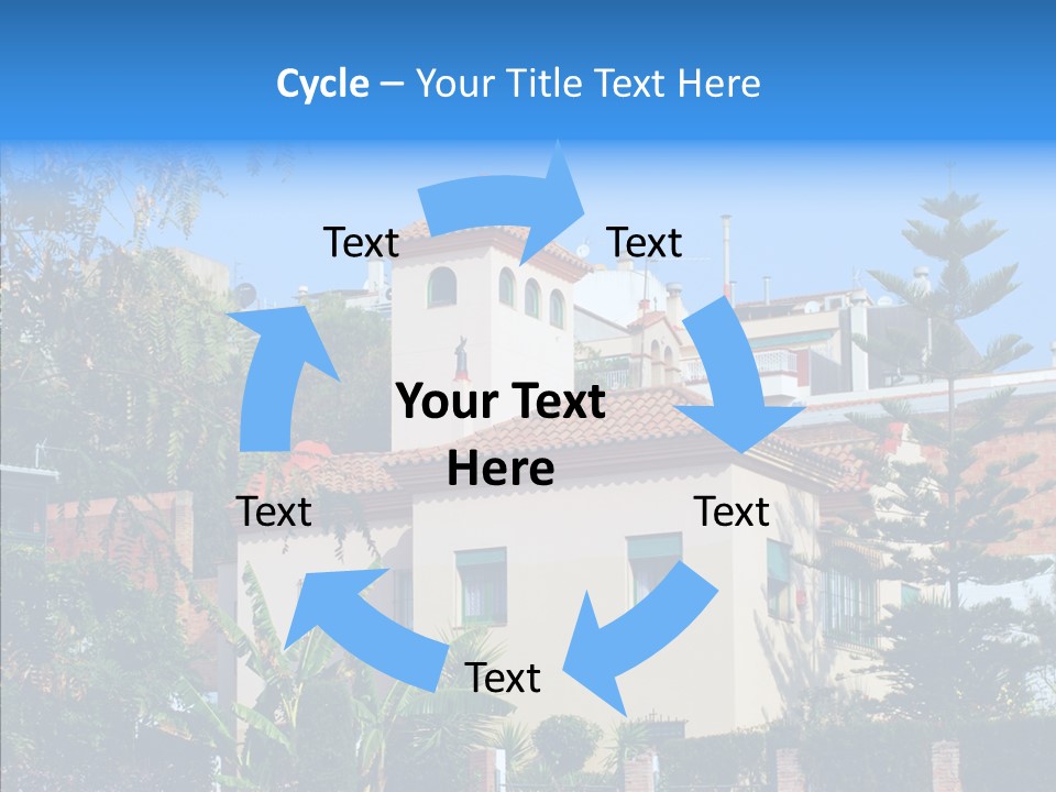 Blue Dwelling Travel PowerPoint Template