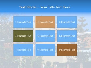 Blue Dwelling Travel PowerPoint Template