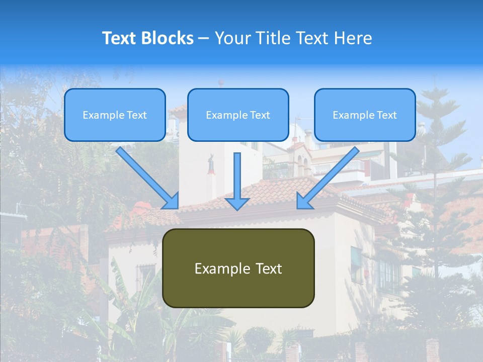 Blue Dwelling Travel PowerPoint Template