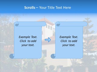 Blue Dwelling Travel PowerPoint Template