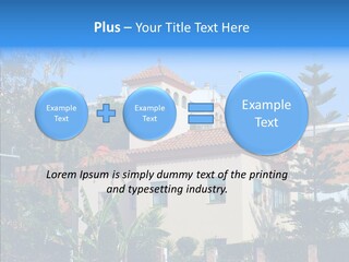 Blue Dwelling Travel PowerPoint Template