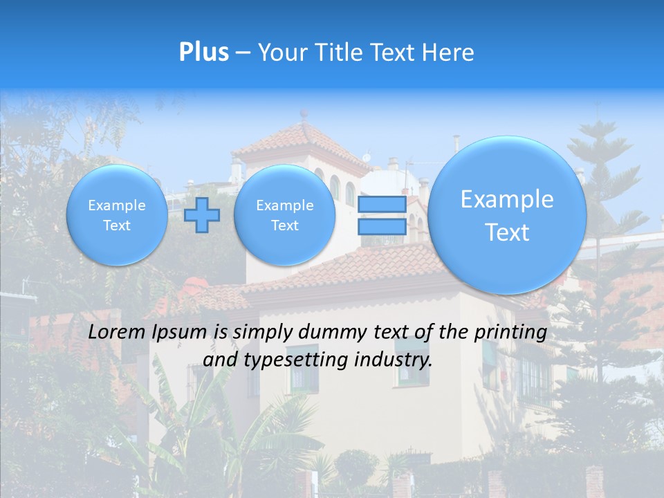 Blue Dwelling Travel PowerPoint Template