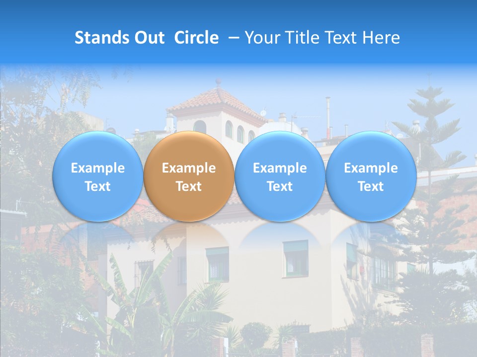 Blue Dwelling Travel PowerPoint Template