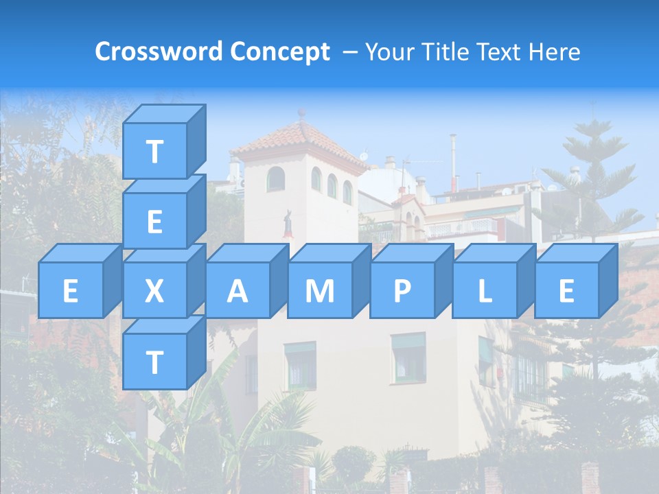 Blue Dwelling Travel PowerPoint Template