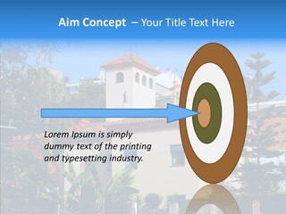 Blue Dwelling Travel PowerPoint Template