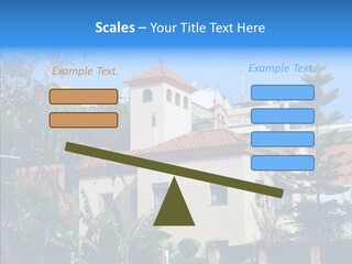 Blue Dwelling Travel PowerPoint Template