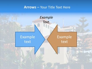 Blue Dwelling Travel PowerPoint Template