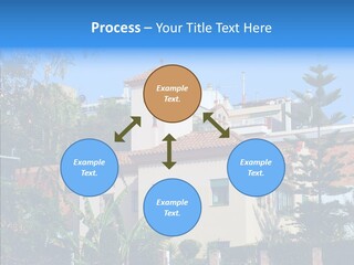 Blue Dwelling Travel PowerPoint Template
