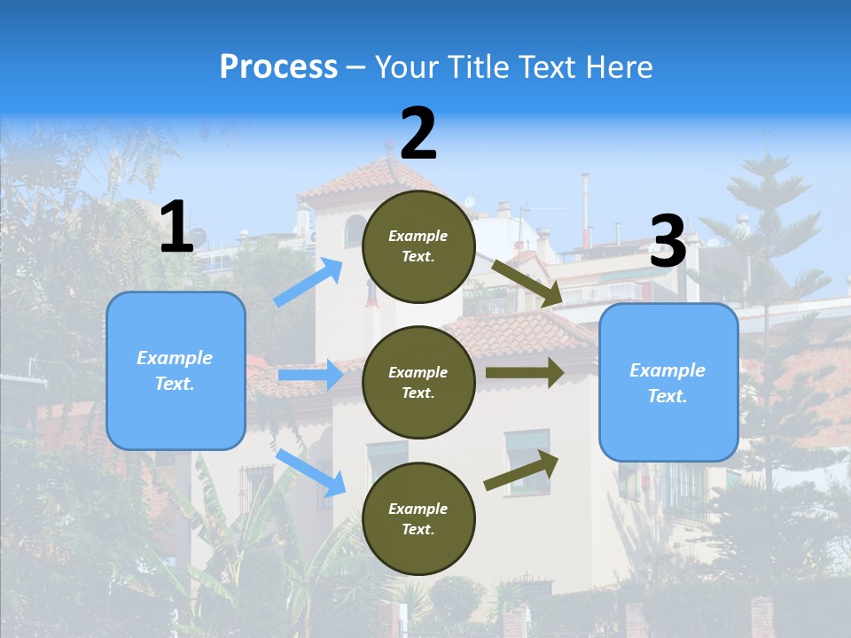 Blue Dwelling Travel PowerPoint Template