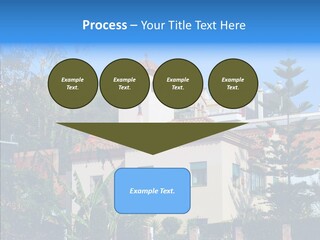 Blue Dwelling Travel PowerPoint Template