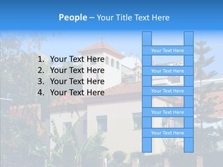 Blue Dwelling Travel PowerPoint Template