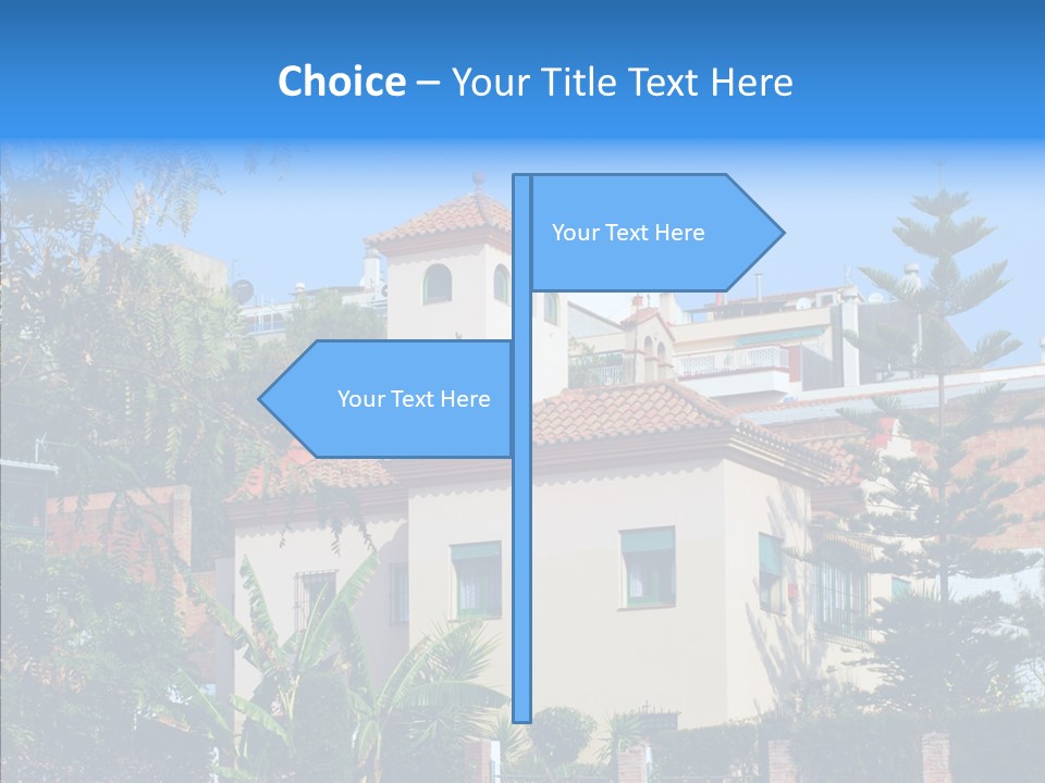 Blue Dwelling Travel PowerPoint Template