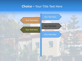 Blue Dwelling Travel PowerPoint Template